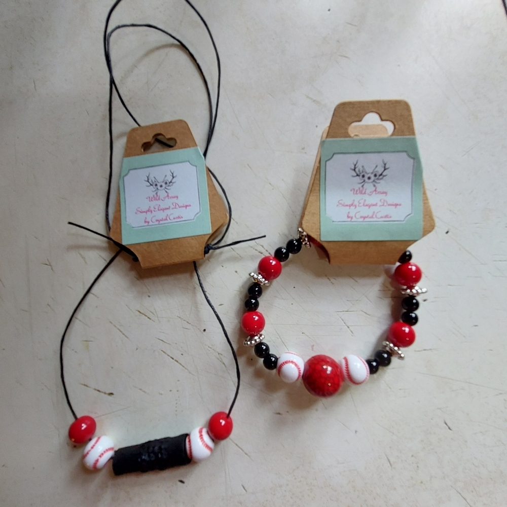 WILD ARRAY Handmade bracelet & necklace set